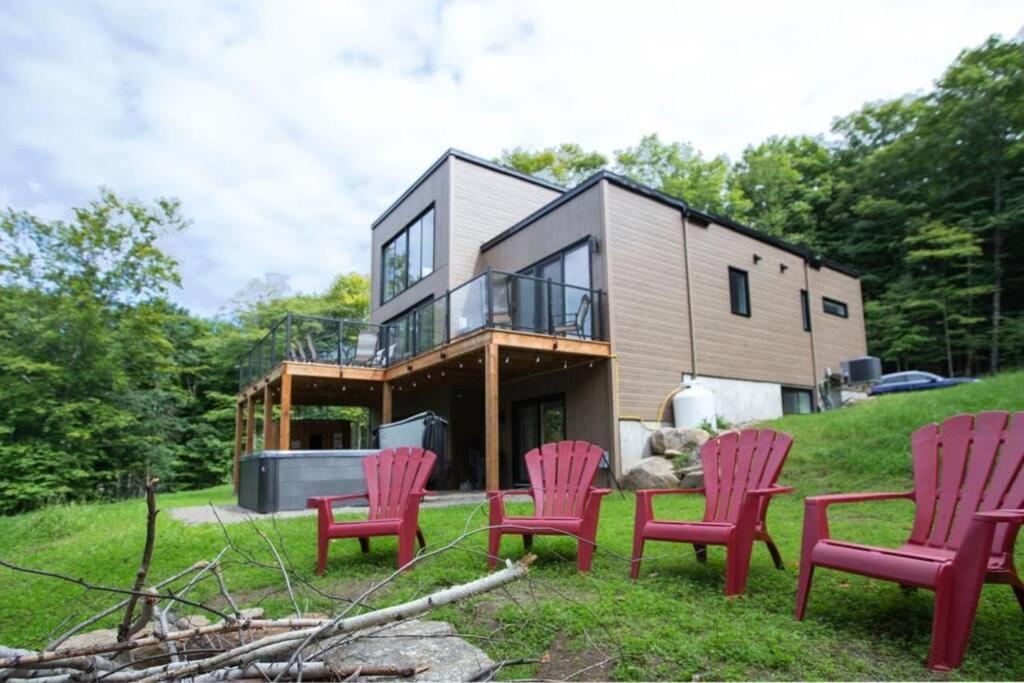 Chalet Serenity - Mont Tremblant Ski - Spa Sauna Wifi Tv Privet Chic Modern House Villa La Conception Exteriör bild