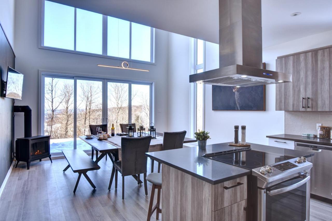 Chalet Serenity - Mont Tremblant Ski - Spa Sauna Wifi Tv Privet Chic Modern House Villa La Conception Exteriör bild