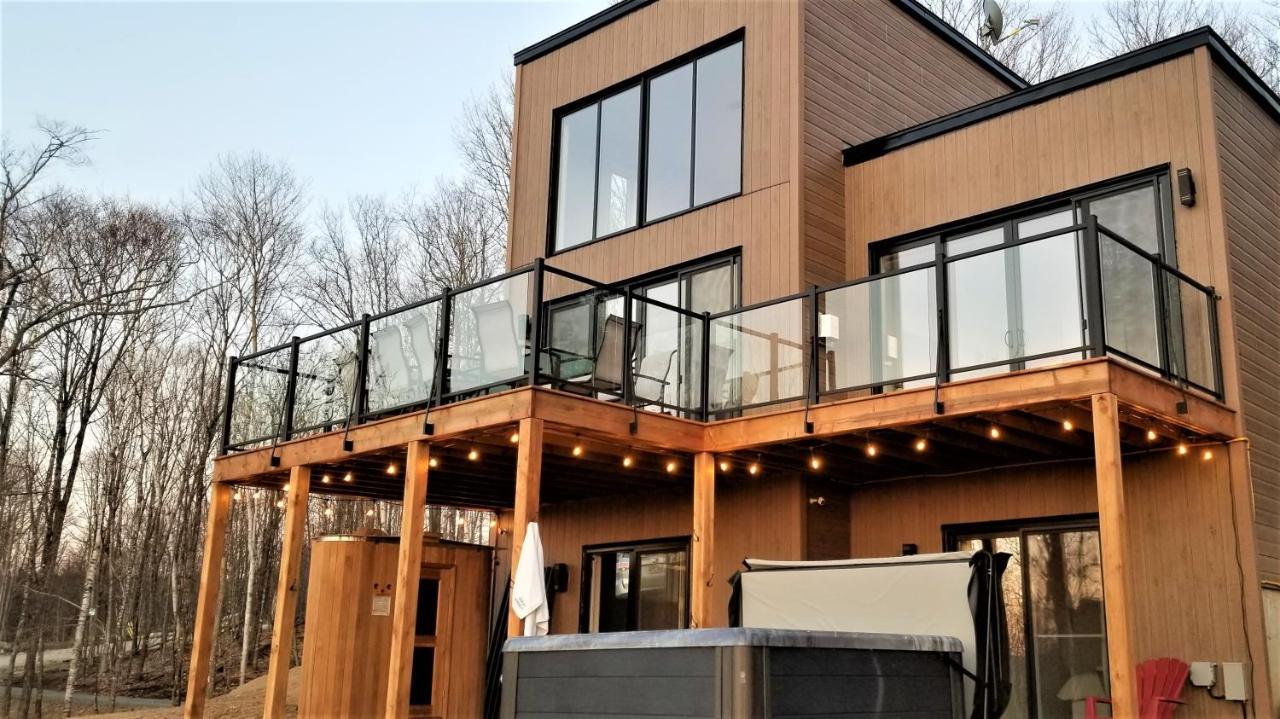 Chalet Serenity - Mont Tremblant Ski - Spa Sauna Wifi Tv Privet Chic Modern House Villa La Conception Exteriör bild