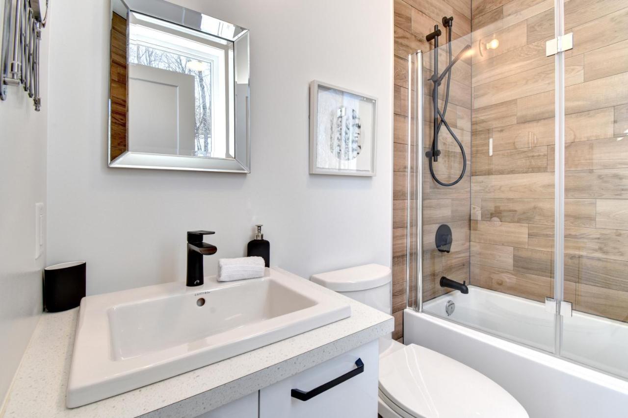 Chalet Serenity - Mont Tremblant Ski - Spa Sauna Wifi Tv Privet Chic Modern House Villa La Conception Exteriör bild
